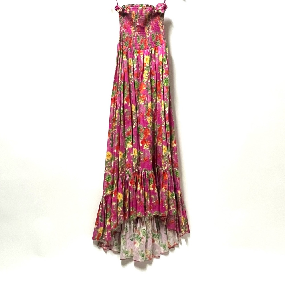 Caroline conctas Floral Pink Maxi Dress - Picture 2 of 10
